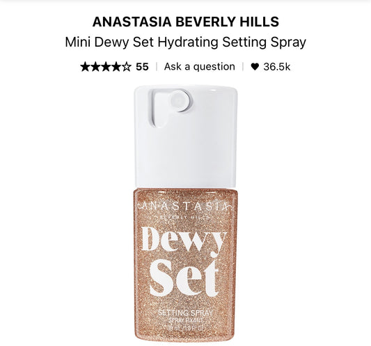 Anastasia Beverly Hills - Mini Dewy Set Hydrating Setting Spray