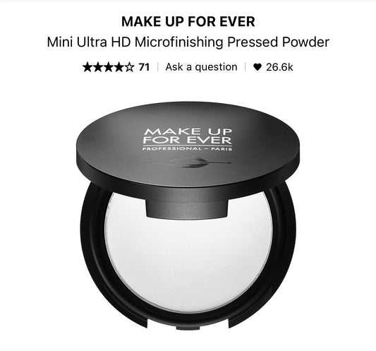 Makeup Forever - Mini Ultra HD Microfinishing Pressed Powder